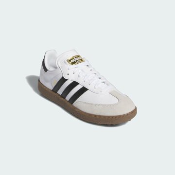 ・スピード発送 新品未使用 adidasGolf(アディダスゴルフ) SAMBA GOLF スパイクレス ゴルフシューズ IH5167(White/Black/Gum)２７．０ＣＭ