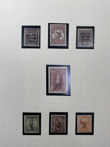 K57◆英連邦占領軍切手/オーストラリア切手加刷/B.C.O.F JAPAN 1946/未使用/7種完