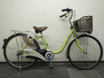 中古電動アシスト自転車 １円売切り!!機関良好 パナソニック　ビビ・DX　 【大阪・兵庫・京都・奈良】は送料3800円でお届け!!