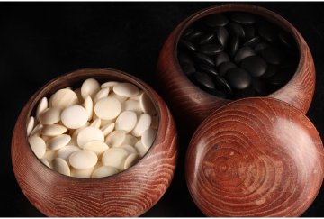 [URA]天然本蛤・那智黒石30号碁石/4-1-45　(検索)骨董/囲碁/碁笥/碁石/雪印/月印/華印/スワブテ/スワブデ