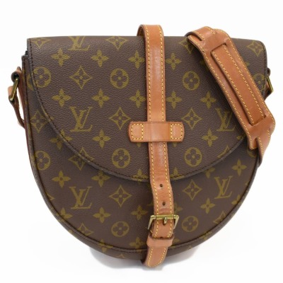 1円◆定価15万 良品 LOUIS VUITTON ルイヴィトン ショルダーバッグ シャンティGM M40647 モノグラム ブラウン◆E.Csm.zE-06