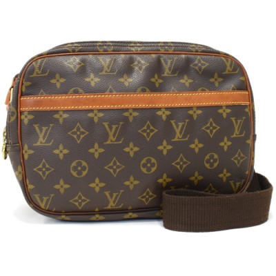 1円◆定価15万 LOUIS VUITTON ルイヴィトン ショルダーバッグ リポーターPM M45254 モノグラム ブラウン◆E.Cme.pD-26