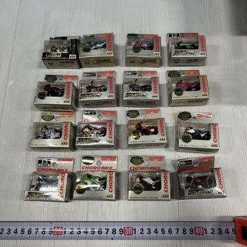チョロバイ ミニカー チョロQ セット　CHORO BIKE 未使用品　当時物　復刻版　限定品　gsx 1100s 刀　kr250 rg 250y vf 750f xl250r