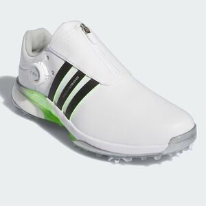 1・スピード発送 新品未使用 adidas Golf(アディダスゴルフ) Tour360 BOA 24 防水スパイクシューズ IF0255(White/Black/Green)２５．５ＣＭ