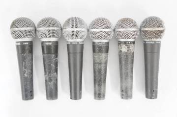 [22] SHURE シュアー SM58 ワイヤレスマイク 6点 まとめてセット 1101156011