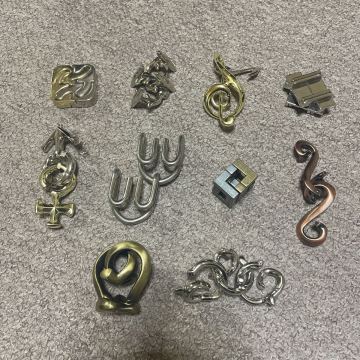 知恵の輪 キャストパズル 10点