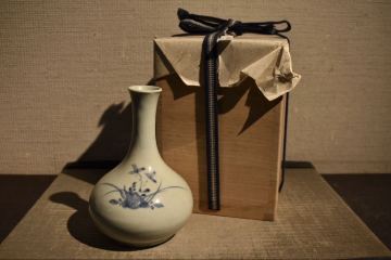 【GE】R575◆李朝・高麗コレクター放出品◆《大名品》時代 李朝白磁小瓶/中国古玩 朝鮮美術 青花 骨董品 時代品 美術品 古美術品 韓国 sh