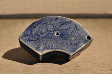 【GE】R4◆李朝・高麗コレクター放出品◆《大名品》時代 李朝瑠璃水滴/中国古玩 朝鮮美術 書道具 文房具 骨董品 時代品 美術品 韓国 gi