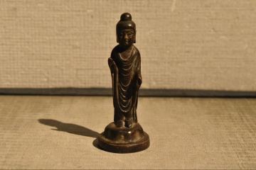 【GE】R14【コレクター所蔵品】統一新羅 銅仏/仏教美術 朝鮮 韓国 仏像 佛 置物 銅製 骨董品 時代品 美術品 古美術品 sz