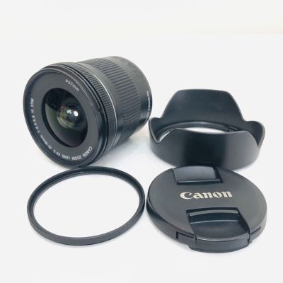 1円 動作品 美品 Canon キャノン EF-S 10-18mm 1:4.5-5.6 f4.5-5.6 IS STM 一眼レフ カメラ レンズ フード