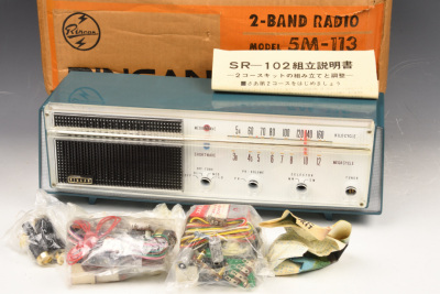 【TO】未使用 未組立 RINCAN リンカーン MODEL 5M-113 真空管ラジオ 現状品 元箱 説明書付き 希少 昭和レトロ ビンテージ 