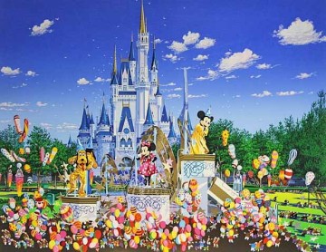 ■ヒロヤマガタ（山形博導） 【ディズニーランドの午後】 シルクスクリーン 直筆サイン エディション有り