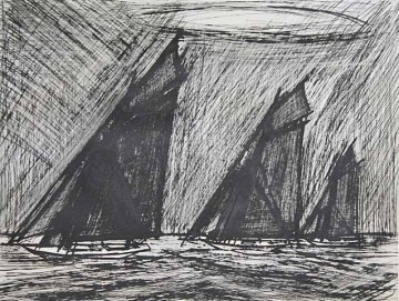 ■ビュッフェ（Buffet） 【レガッタ】 1980年 ドライポイント 直筆サイン エディション有り