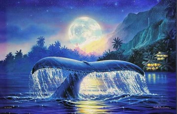 ■ラッセン（Lassen） 【エンシャント ミステリー】 手彩色 ミクスドメディア キャンバスエディション 直筆サイン エディション有り 