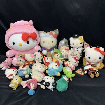 【ハローキティ】サンリオ ぬいぐるみ グッズ キティちゃん Hello Kitty Sanrio マスコット 着ぐるみ 大量 まとめ 現状品 ① CS 
