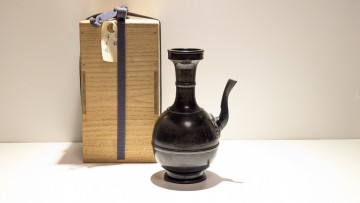 M 古銅 布薩形水瓶 室町時代