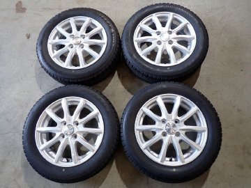 EF212【送料無料155/65R14】タント サクラ N-BOX スペーシア VRX2 中古スタッドレスセット ■14&times;4.5J 100/4H ET45■ 1円スタート