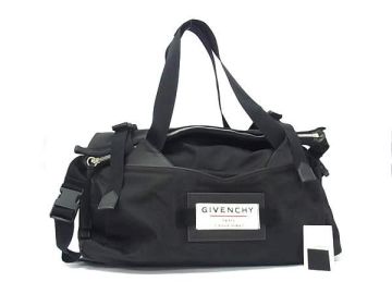 1円 ■美品■ GIVENCHY ジバンシィ ナイロン ショルダーバッグ ボストンバッグ トラベルバッグ メンズ レディース ブラック系 FU7539