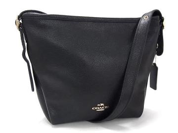 1円 ■極美品■ COACH コーチ 36536 レザー クロスボディ ショルダーバッグ 斜め掛け レディース メンズ ブラック系 FV6543