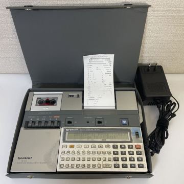 SHARP PC-1262, CE-125S ポケコン ポケットコンピュータ プリンタ、マイクロカセットレコーダー、ACアダプタ付き
