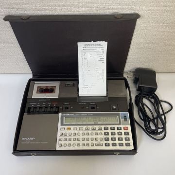 SHARP PC-1262, CE-125 ポケコン ポケットコンピュータ プリンタ、マイクロカセットレコーダー、ACアダプタ付き