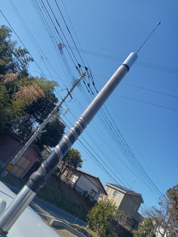 ＣＢ　２８〜２９mhz　10mFM　ヘリカル　７０cm　贅沢な真鍮巻　高耐圧　８分の５&lambda;　ワンオフ　ＳＷＲ　動作確認済