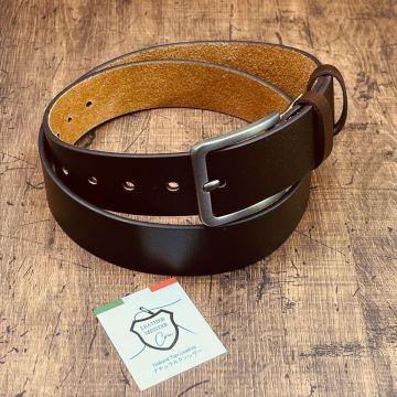 【貴重】 〜105cm ヌメ革 レザーベルト 牛革 調整可 イタリアンレザー フリーサイズ カジュアル メンズベルト ビジネス 本革 送料無料 茶