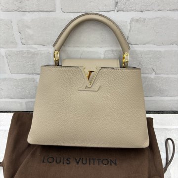 ◎LouisVuitton ルイヴィトン カプシーヌBB トリヨンレザー ハンドバッグ ベージュ系 レディース TW219418