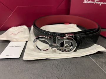 サルヴァトーレフェラガモ ガンチーニ　Salvatore Ferragamo ベルト　シルバー金具