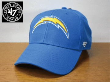 B359《未使用品》47 BRAND 47ブランド【フリーサイズ】NFL LA CHARGERS チャージャーズ 野球帽 帽子 キャップ USモデル