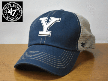 A977《未使用品》47 BRAND 47ブランド【フリーサイズ】USカレッジ YALE UNIVERSITY イエール大学 野球帽 帽子 キャップ USモデル