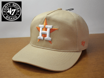 C561《未使用品》47 BRAND 47ブランド【フリーサイズ】MLB HOUSTON ASTROS アストロズ 野球帽 帽子 キャップ USモデル
