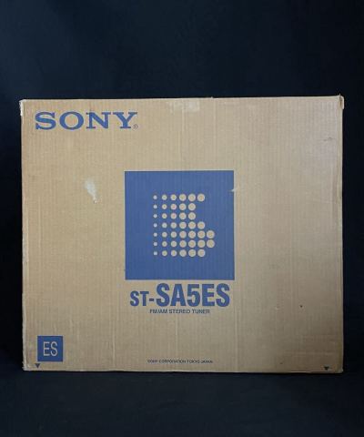 SONY ソニー ST-SA5ES FM/AM ステレオチューナー 通電確認済み RM-J301 オーディオ機器 箱付　　美品
