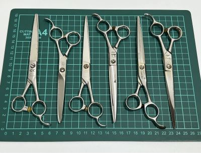 送料無料！！ GX Tenyo / DH / ナポレオン / 他 6丁セット シザー ハサミ 鋏 理容品