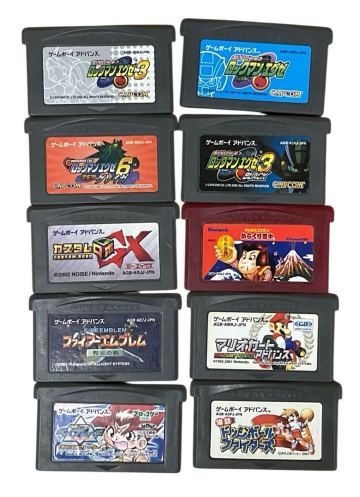 1円スタートまとめ 10本　ニンテンドー ゲームボーイアドバンス ソフト マリオカート ロックマンエグゼ 他　任天堂 ゲーム　中古　現状品