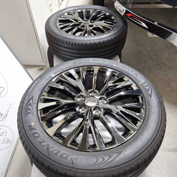 トヨタ 純正 40系アルファード/ヴェルファイア 19インチタイヤ/ホイール4本7J＋40 5穴 PCD120 2024年製 純正ダンロップタイヤ新品