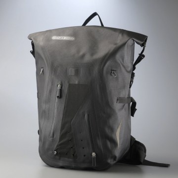 TJ9589//*オルトリーブ/ORTLIEB*パックマンプロ2/25L/リュックサック/バックパック/サイクルバッグ/鞄/黒/ブラック