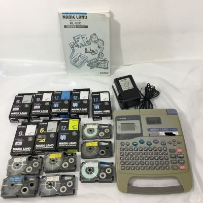 CASIO カシオ ネームランド 漢字ラベルライター NAME LAND 2002年製 未使用品 使用品のテープ付き