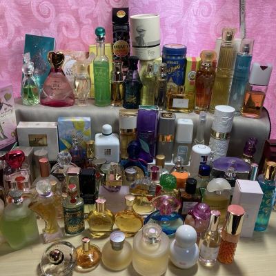 【1円スタート】 1スタ 香水 ジャンク フレグランス パフューム まとめて 大量 セット 70個&uarr; ブランド ボトル スプレー ジバンシー YSL