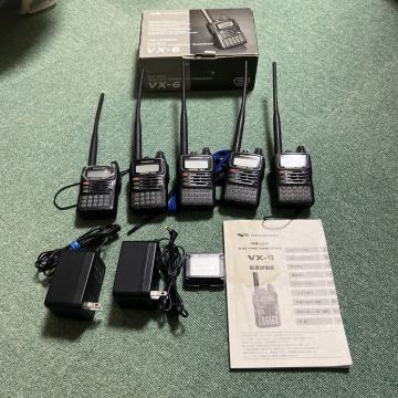 【ジャンク扱い】バーテックススタンダード　八重洲無線　VX-6　本体5台セット　