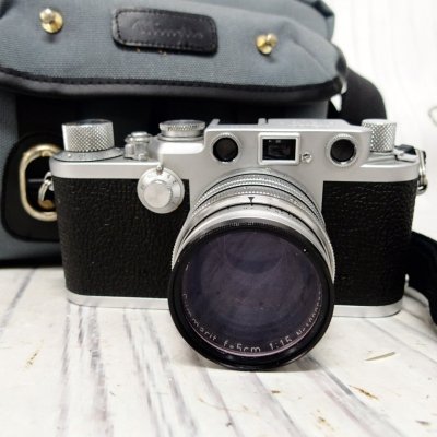 f002l C3 1円～ライカ Leica Ernst Leitz GmbH Wetzlar レンジファインダー フィルムカメラ/Summart f=5cm 1:1.5 バッグ付き 動作未確認