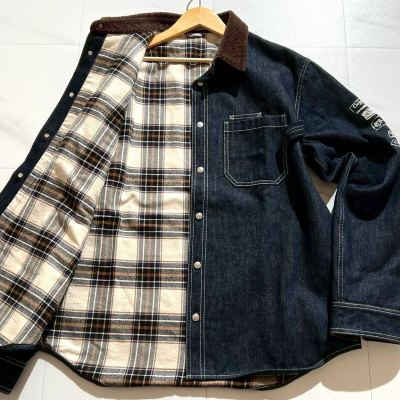 Christian Dior 2025海外限定 デニムジャケット Dior Archives Labels 袖ロゴ刺繍 インディゴ メンズ 42 クリスチャンディオール 正規品