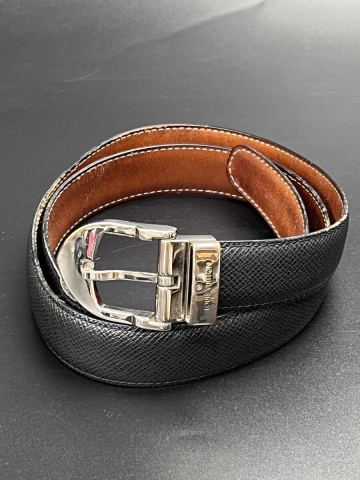 LOUIS VUITTON ルイヴィトン サンチュール　タイガ　ブラック　メンズ ベルト