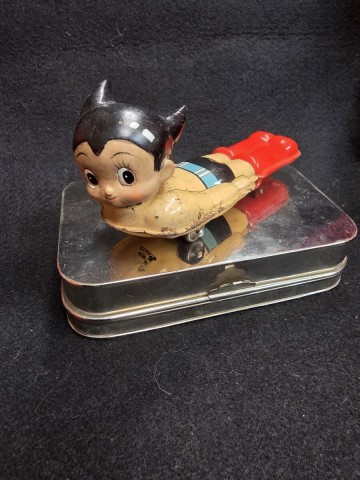 ◇rm◇ブリキ◇鉄腕アトムロケット◇多田製作所◇当時物◇動作確認( 昭和レトロ 手塚治虫 ビンテージ ソフビブルマァク)