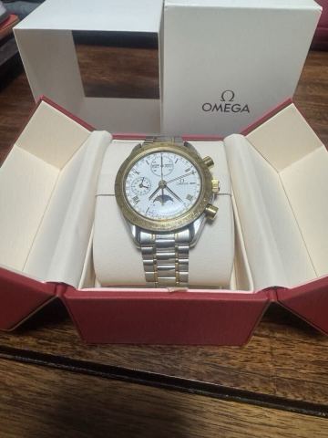 オメガ (OMEGA) スピードマスター トリプルカレンダー ムーンフェイズ 18KxSS 3331.20 美品