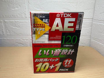 カセットテープ 未開封 未使用品 11本 TDK 120分 ノーマル AE-120X11F 昭和レトロ 当時物