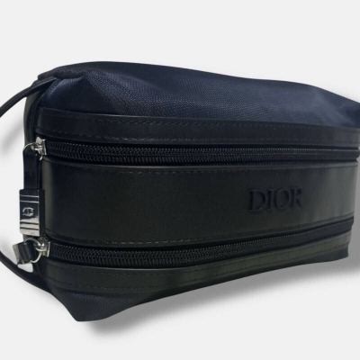 1円~ 新品未使用 Christian Dior ディオール セカンドバッグ クラッチバック ポーチ ハンド ダブルファスナー ジッパー ビジネス メンズ 黒