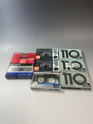 SONY HF-PRO 90/POPS 84/HF-S 90 /HF-X80 /CDix110 カセットテープ 新品未開封　8本まとめ