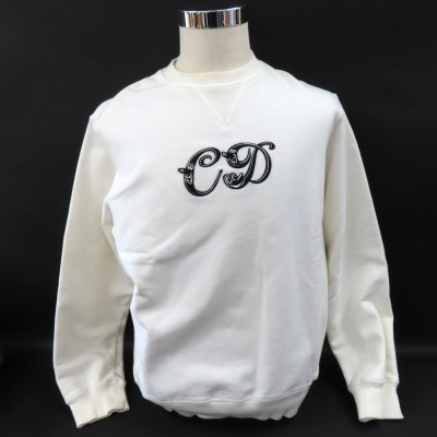 205355★1円スタート★Christian Dior ディオール 美品 2021年 ケニーシャーフ 裏起毛 コラボ トレーナー 服 トップス CDロゴ M スウェット