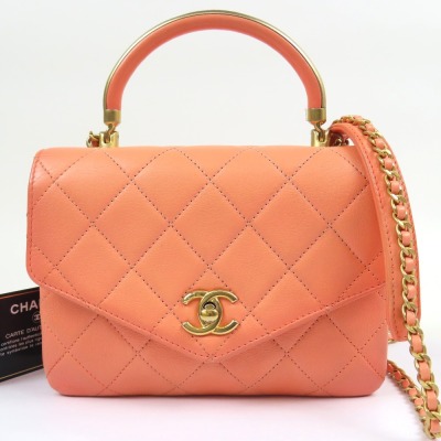 205416★1円スタート★CHANEL シャネル 極美品 トップハンドル ミニマトラッセ ターンロック 2WAY チェーンショルダーバッグ ハンドバッグ